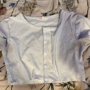 Cropped top all the buttons work